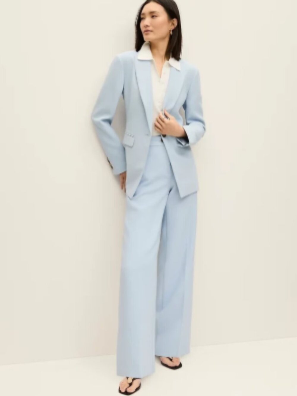Size 16 Ann Taylor The Perfect Wide-Leg Pant in Coastal Glow